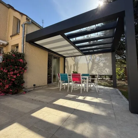 Illustration de la gamme Pergola avec toit fixe