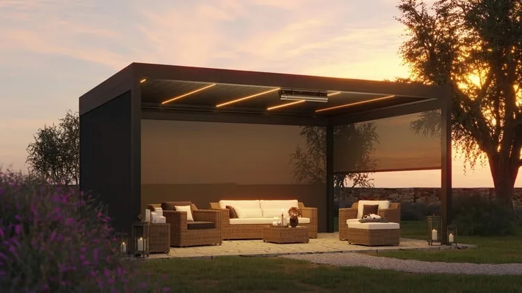 Installation d'une pergola bioclimatique Brustor B160 à Houilles